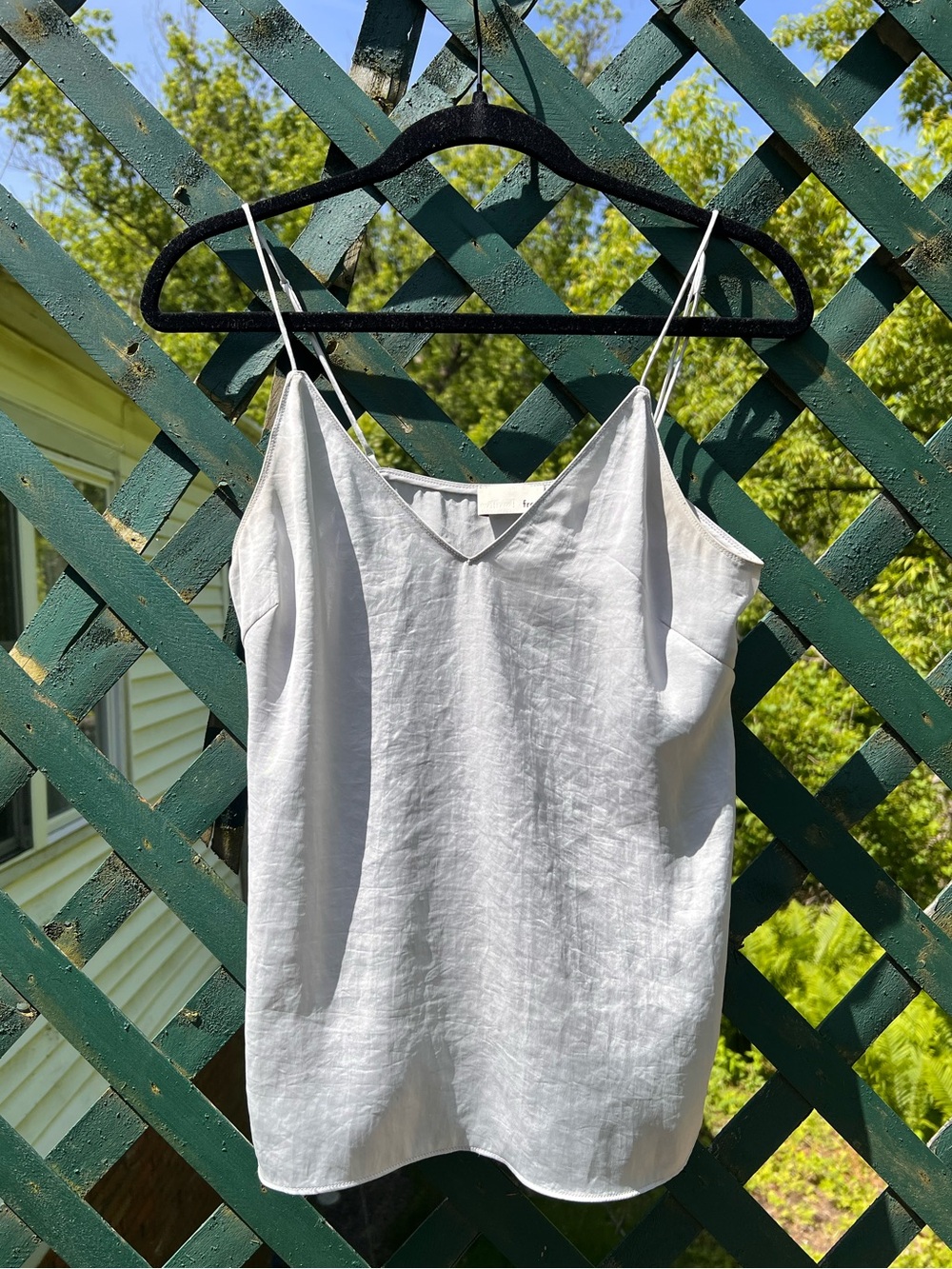 Grey/silver Wilfred Free top from Aritzia